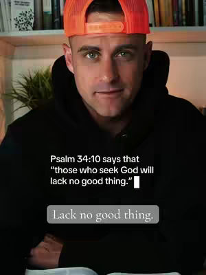 A man in an orange hat and black hoodie looking directly at the camera, with a quote overlayed on the image.