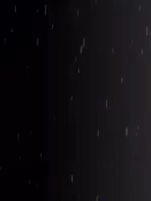 A dark, abstract image with a black background and scattered, small white dots that appear to be falling or floating.