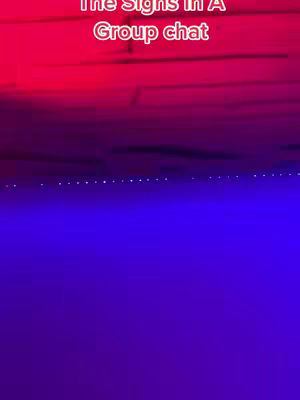 A colorful background with a gradient of red at the top and blue at the bottom. White text is layered on top of the gradient.