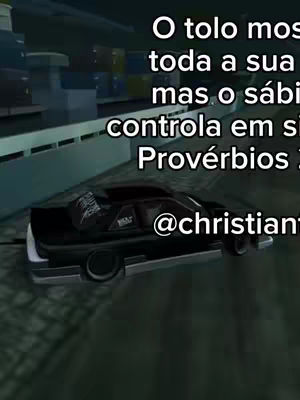 A video game-like scene with a black car, set against a blurred green and gray backdrop. The color palette is muted, and text overlays are present.