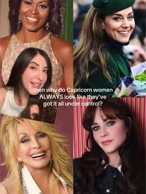A collage featuring four women, each in a different quadrant. The upper left shows Michelle Obama. The upper right shows Kate Middleton. The lower left shows Dolly Parton, and the lower right shows Zooey Deschanel.