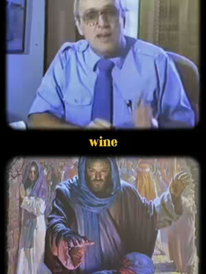 The cover image features two separate scenes. The top half shows a man in a blue shirt and tie, speaking in front of a backdrop. Below this, there's an image of Jesus in ornate robes, possibly performing a miracle, with a crowd in the background.