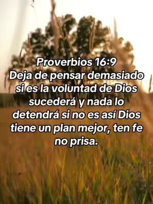 An image shows a blurred background of plants and a sky. Overlayed is a block of white text in the font with the verse and a message.