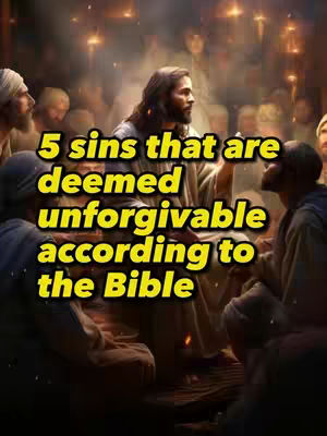 The cover image depicts a religious scene with Jesus in the center, surrounded by a crowd. The subject matter seems to derive from the Bible, based on the keywords in the caption. Gold text overlayed to grab the audience's attention.