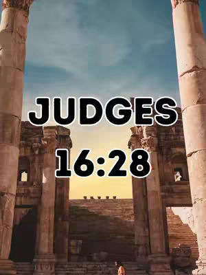 A photograph of an ancient structure. The foreground features two large columns on either side of the frame. The background showcases what appears to be the ruins of the structure with a descending line of stairs leading up to the center where the sun is setting, giving a warm hue. The text is layered at the center of the image.