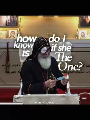 The cover image features a man in religious attire, appearing to be a priest. He is seated indoors and holding a small object, with text overlaid on the image. The background has pictures and writings.