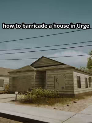 The cover image shows a digitally rendered image of a weathered, single-story house with a dark sky filled with clouds. The house is shown in a side view and has several windows and a door. The text overlay is in white with a black outline, placed in the top portion of the image.