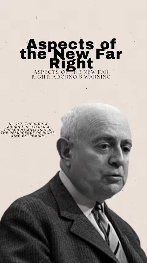 The cover image features a portrait of a man in a suit, with an overlay of text. The man is fair-skinned, appears to be older, and is looking slightly to the side. The background is a muted cream color. The text overlay is in a bold font, stacked to create a visually interesting layout. The image has a serious and academic tone, fitting the philosophical or political content suggested by the caption.