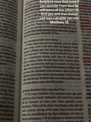 An open book displays text from the Bible, with a highlighted passage and overlayed text. The background is the pages of the book, and the foreground includes the text overlay.
