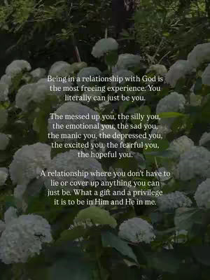 The cover image showcases a natural setting filled with lush, green foliage and clusters of white, spherical flowers. In the center, text is overlaid in a readable font. The overall composition appears calm and serene, with the dominant colors being green and white.