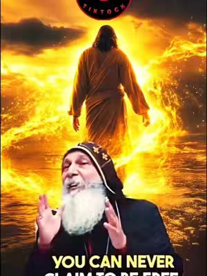 A religious-themed cover image shows a depiction of Jesus Christ in a flowing gold robe, rising in a burst of yellow light. Below, a man with a white beard and a head covering, dressed in a black robe.