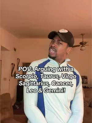 A man in a light-colored shirt and a black cap is posing with a slightly surprised expression in what seems to be a domestic setting, with text overlayed on the image.