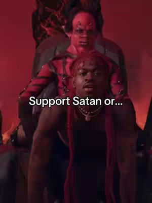 The cover image features two figures set against a dark, slightly blurred backdrop. In the foreground, a person with visible chest partially visible and red hair is positioned with their back towards the lower edge of the frame, appearing to be kneeling. Behind them, in a slightly ghostly fashion, is a figure with red skin and a bald head, wearing dark clothing, seemingly looming above them. The text overlay is in white, centrally positioned and easy to read against the dark background.