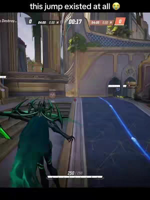 The cover image shows a scene from a video game, framed from a third-person perspective, highlighting a character mid-jump in a futuristic environment. The character, with a dark, flowing cape and spiky headgear, is silhouetted against a brightly lit, ornate stage. A blue energy line indicates a path. The game's HUD elements, including health bars and a timer, are visible at the top of the screen. The overall composition emphasizes action and a dynamic gaming moment.