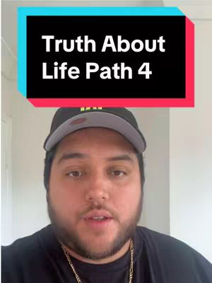 The cover image features a man with a beard and a hat against a white background. The man is centered, looking directly at the camera. Above him, a colored banner displays the text "Truth About Life Path 4".