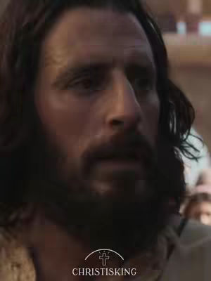 The cover image features a man with a beard and long hair, likely depicting Jesus. The man's face is visible as he looks thoughtfully downwards. The color palette includes dark tones. In the lower part of the image, there's a logo of Christisking.