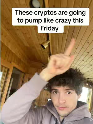A young man with curly hair points upwards, posed in front of a wooden ceiling and wall. Text is included in a banner over the man's head. The man wears a hoodie and looks towards the camera.