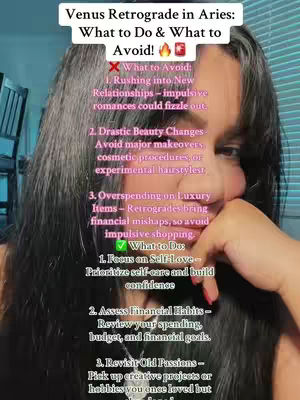 A woman with long, dark hair is shown in a selfie-style shot, with text overlayed. The background is out of focus, but appears to be a room with a window. The woman is looking at the camera and has a pink manicure.