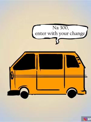 An illustration of an orange passenger bus is shown on a light yellow background. A speech bubble hovers above the bus, containing text.