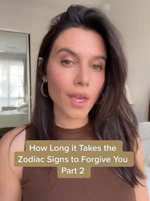 A woman with dark hair and hoop earrings is centered in the frame, speaking to the camera. The background shows a home interior, and text overlays read the video's title.