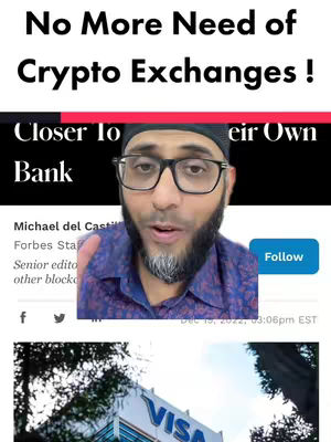 The cover image shows a man in glasses in front of a news article and below the Visa logo.