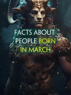 A digital artwork featuring a muscular, human-like figure with ram horns and a stern expression. The figure is set against a dark, smoky background with sparkling light effects and a green and yellow text overlay.