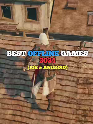 A video game character in a medieval outfit stands on a rooftop, with an old town and buildings in the background.