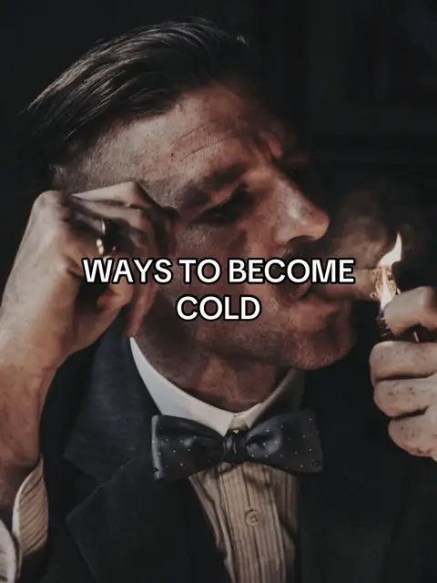 A man in a formal suit is shown from the chest up, against a dark background. He is holding a lit lighter to a cigar in his mouth, the flame casting a glow on his face. The image has a slightly desaturated, vintage aesthetic with the text overlayed.