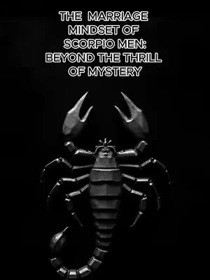 A black and white image featuring a detailed, centrally positioned scorpion against a dark background. Above the scorpion, white text outlines the video's theme.