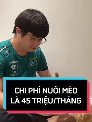 A man in a green shirt and glasses is looking down, a text overlay with white text on a black background is at the bottom.