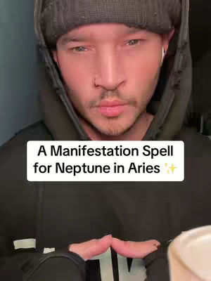 A man in a black hoodie and a gray beanie is looking directly at the camera with a serious expression. A white box with black text appears below him.