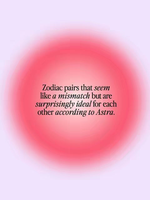 A graphic with a blurred pink and red circle in the center against a light purple background. Text is overlaid, centered, and in a simple black font.