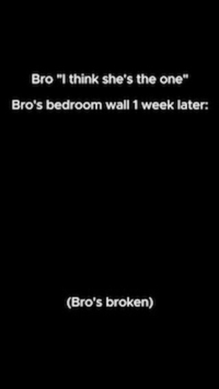 A minimalist image with a stark black background. The text is white and arranged in a vertical format. The top portion forms a dialogue, followed by a commentary and closing sentiment at the bottom