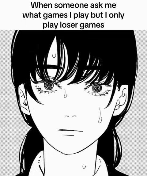 A black and white manga-style illustration of a person's face. The person has a neutral/sad expression, with detailed eyes that appear tearful. The hair is dark and styled away from the face. Text is overlaid at the top of the image.