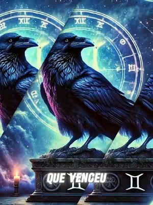 An artistic cover image featuring a collage of multiple raven figures against a celestial background, likely to represent astrological concepts. The ravens, rendered in shades of blue with prominent black feathers, are the central focus, set against a backdrop of swirling nebulae, stars, and celestial elements. At the bottom, stylized text is overlaid indicating the theme.