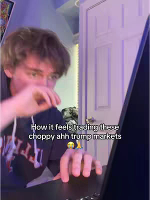 A young man is seen looking at a laptop screen, hand over his mouth, with text overlayed.