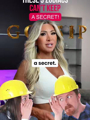 The cover image features a woman standing with two people in the foreground. Text overlays the image, and the word 'GOSSIP' is prominently displayed. The composition suggests a lighthearted or humorous approach to the topic of secrets.