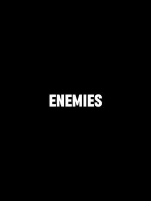 A plain black background with the white text 'ENEMIES' centered horizontally and vertically.