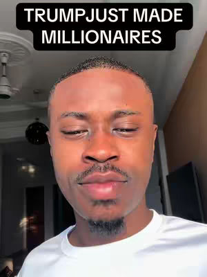 A selfie-style video cover features a man with a neutral expression. Above his head is a black banner displaying white text. The background is slightly out of focus, showing an indoor setting with ceiling fixtures.