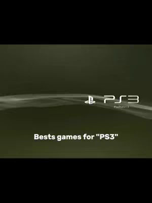 The cover image shows the Playstation 3 logo and the text 'Bests games for "PS3"' against a dark green background. There is a subtle smoky or wave design element behind the logo.