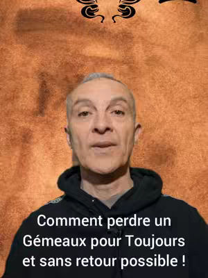 A man with short graying hair in a black hoodie is centered against a textured orange background. Text overlays at the bottom.