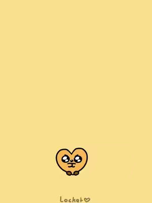 A cartoon heart character with eyes and small arms is centered against a solid yellow background. Below the heart is the word "Locket" in a rounded font.
