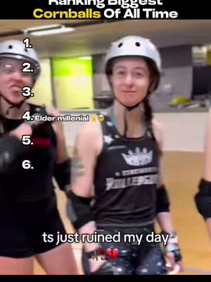 A cover image showing a ranking of individuals, with two women visible. The background is a gym-like environment. The title 'Ranking Biggest Cornballs Of All Time' is at the top, with numbers indicating a ranking list. The women are wearing athletic attire.