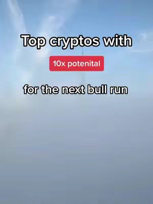The image features a light blue sky as the background, with white text overlayed to draw attention to the main message of the video. The text is in a clean, sans-serif font, arranged in a stacked layout for readability. The overall design is simple and direct to inform the viewer about expected themes and predictions related to cryptocurrency.