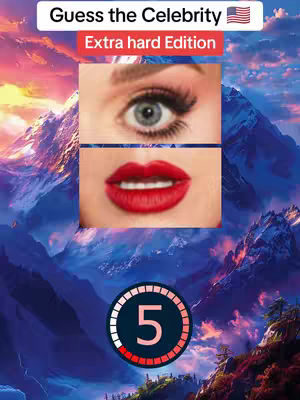 The cover image shows a guess the celebrity quiz. The image is a composite showing an eye and lips, and a timer.