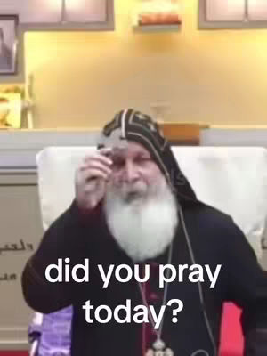 The cover image shows a man, likely a religious figure, in a church. The man is holding a cross, looking towards the viewer with a slight smile. Text overlayed onto the image reads "did you pray today?"
