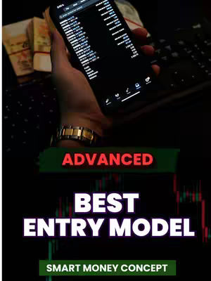 The cover image shows a hand holding a smartphone displaying data analysis. In the background, there's a keyboard, and a stack of what appears to be currency.