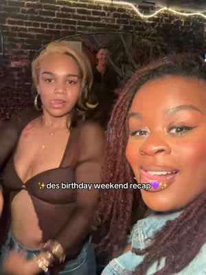 Two young women, one on the right smiling at the camera with a colorful background. The other woman, on the left, looks at the camera with a serious face.