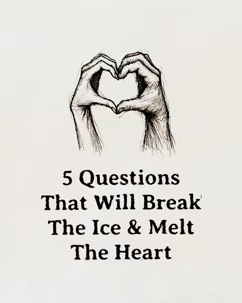 A monochrome image with a neutral background. Two hands are positioned to form a heart shape, rendered in a sketchy, detailed style. Beneath the hands, text is arranged in three lines, with a bold headline and smaller subtext underneath.