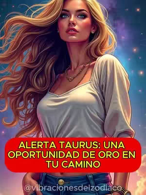 A digitally enhanced image featuring a woman with long, wavy blonde hair. She is wearing a white top and blue jeans. A red banner across the image contains Spanish text. The background is a blurred mix of blues and purples with a sparkling effect.